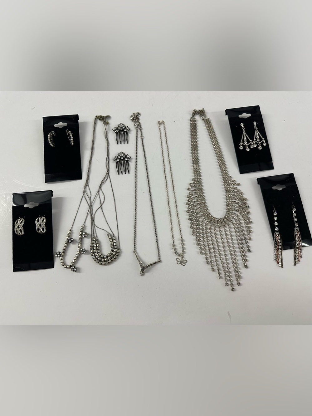 Vintage Lot of Rhinestone Jewelry